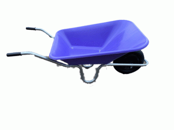 115Ltr Plastic Wheelbarrow Purple Body
